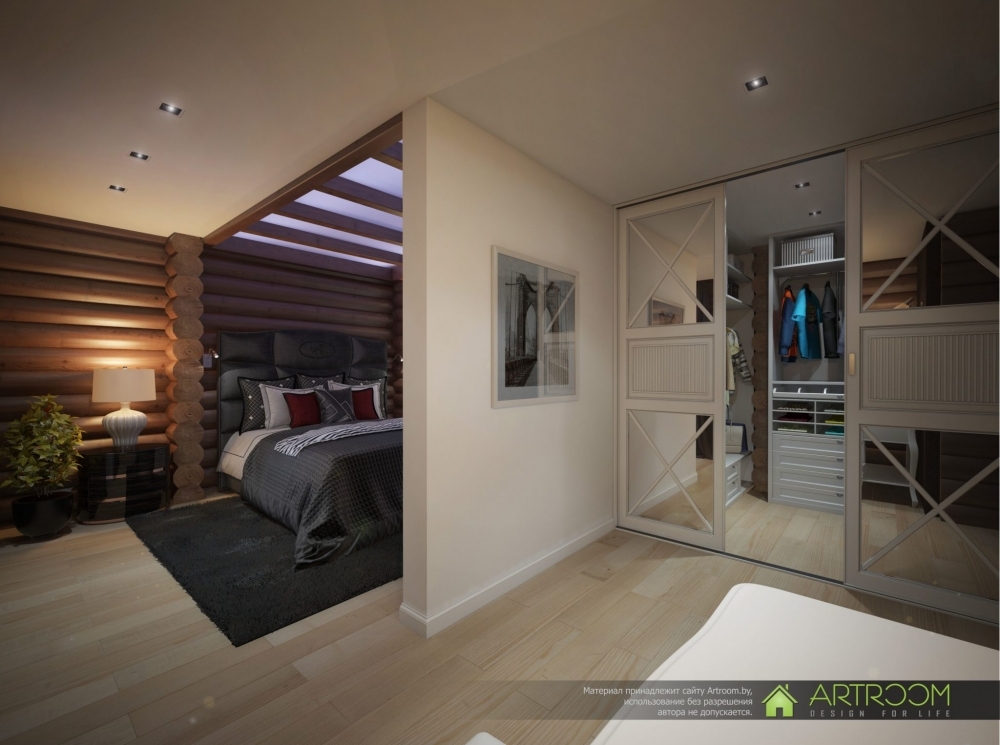 Дизайн интерьера деревянного дома